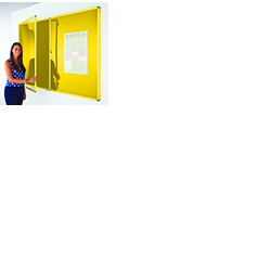 Coloured Frame Tamperproof Noticeboard