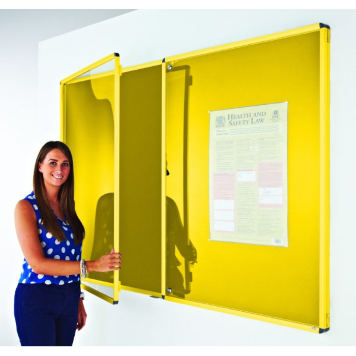 Coloured Frame Tamperproof Noticeboard