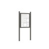 Premium Post Mounted Outdoor Noticeboard