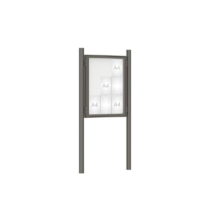 Premium Post Mounted Outdoor Noticeboard