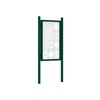 Premium Post Mounted Outdoor Noticeboard