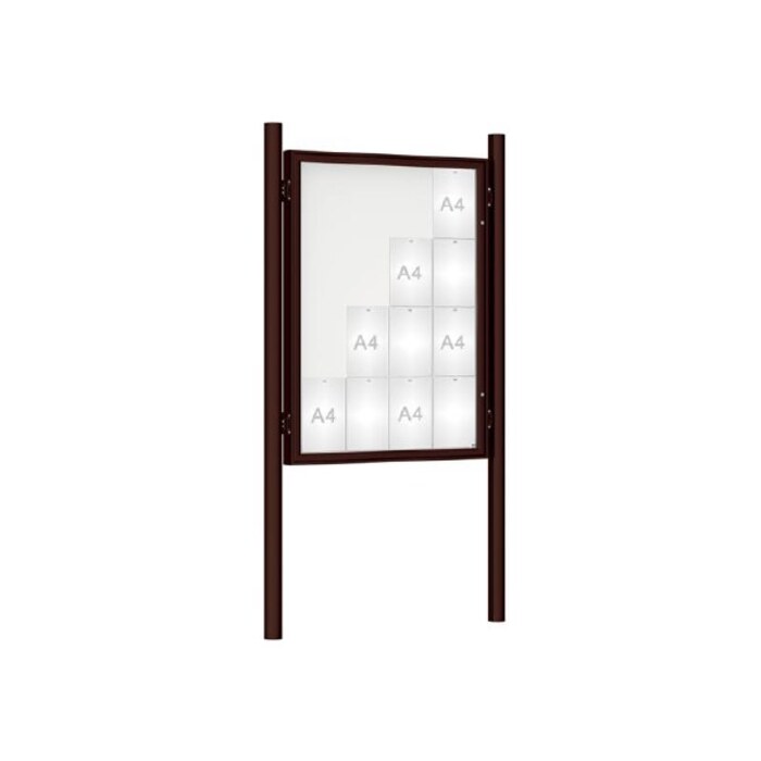 Premium Post Mounted Outdoor Noticeboard