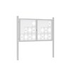 Premium Post Mounted Outdoor Noticeboard