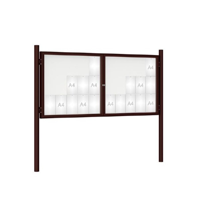 Premium Post Mounted Outdoor Noticeboard