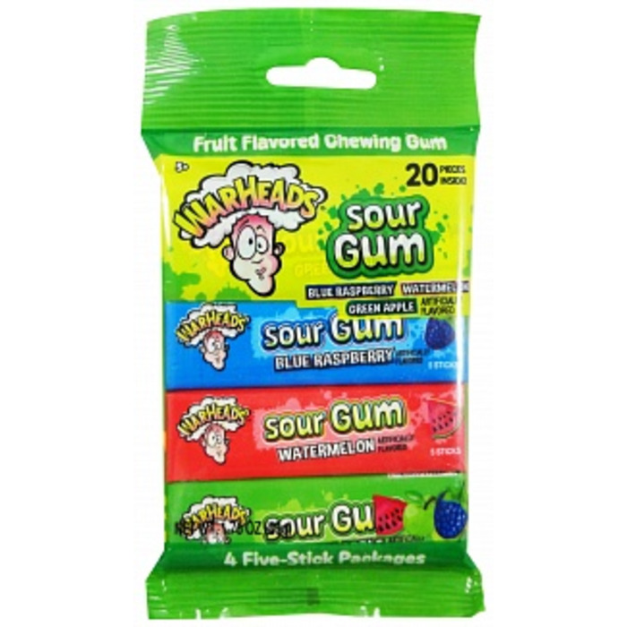 Warheads Sour Gum 4 Pack 50g *USA*