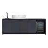 BeefEater 6 Burner Cabinex Classic Outdoor Kitchen with Proline Roaster Barbecue and Fridge