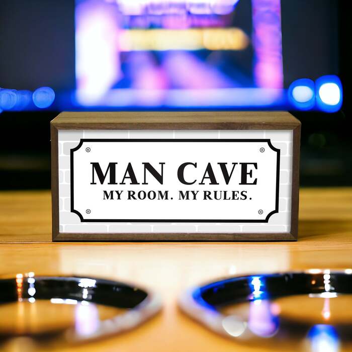 Light Box For Him Man Cave My Room My Rules