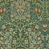 William Morris At Home Blackthorn Wallpaper Deep Green 124252