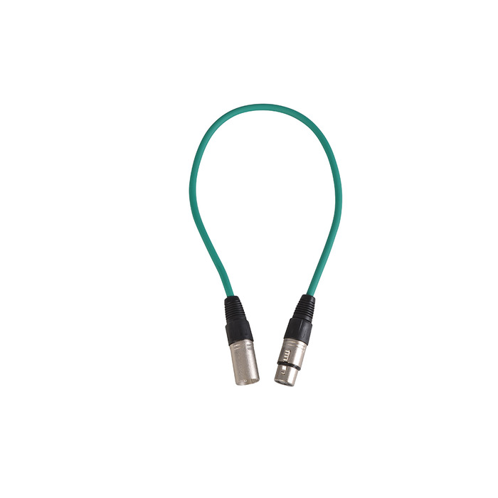 XLR to XLR Balanced Patch Lead 3 pin 0. 5m Green