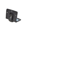Recessed Cabinet Castor Wheels in Black 40mm Wheel