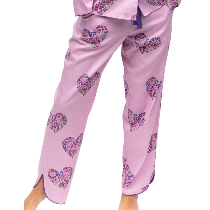 Cyberjammies Valentina Pyjama Bottoms - Pink Heart Print - 6XL - 26