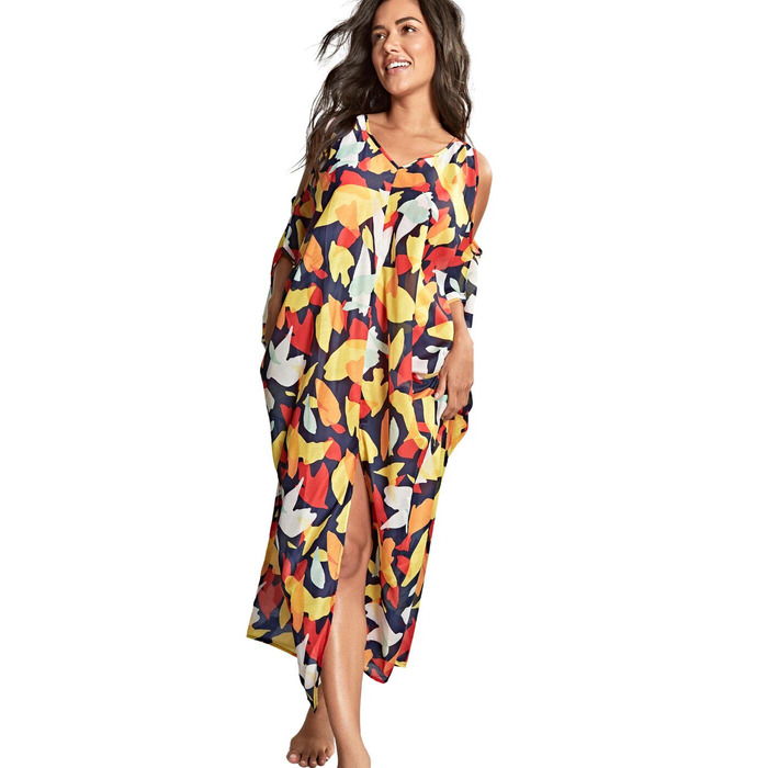 Panache Tammy Long Kaftan - Puglia Print - L - 14