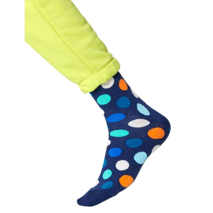 Happy Socks Big Dot Sock - Blue - 7-12 (UK) 41-46 (EURO)