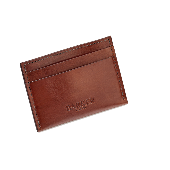 Card Holder Straight - Dark Walnut Calf
