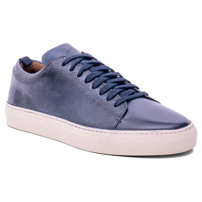 Paisely - Navy Hand Painted, 9. 5