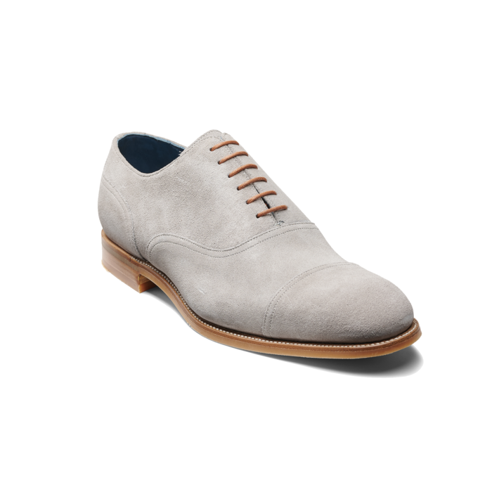 Pullman - Grey Suede, 6 / G / 7mm Rubber sole