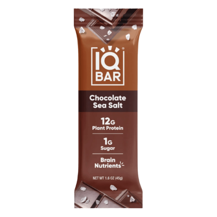 Chocolate Sea Salt - single plant protein bar - IQBAR