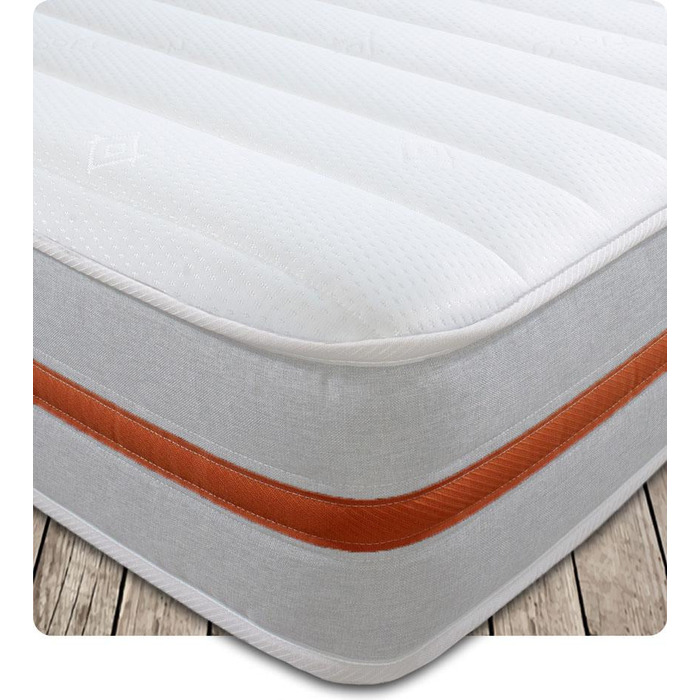 Starlight Beds™ 7. 5" Deep Memory Foam with Spring Eco friendly and Budget friendly Mattress suitable for everyone - 2ft6 by 5ft9 Shorty Mattress (75cm