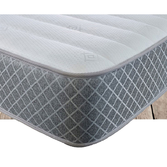 Starlight Beds™ 7" Deep Budget Friendly Classic Straight line design with Cool touch finish Memory foam and Spring Mattress - 2ft6 by 5ft9 Shorty Matt