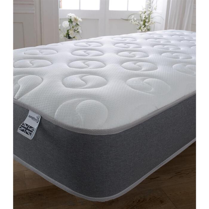 Starlight Beds™ | Memory Fibre Mattress with a luxurious Soft Cool cover - 2ft6 by 5ft9 Shorty Mattress (75cm by 175cm)