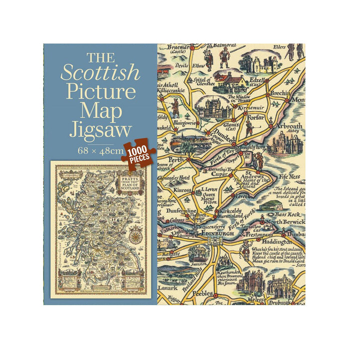 Scottish Picture Map Jigsaw 1000 Pieces