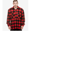 Swanndri Men's Ranger Wool Bush Shirt (Zip) Red/Black Check S