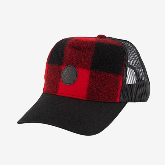Swanndri Trucker Cap Red/ Black Check