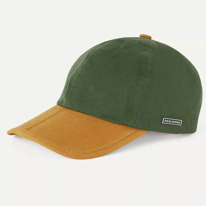 Sealskinz Marham Waterproof Waxed Canvas Foldable Cap Olive / Tan