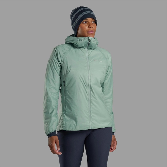 Montane Women's Fortes Lite Hooded Insulated Jacket Sea Mist 12