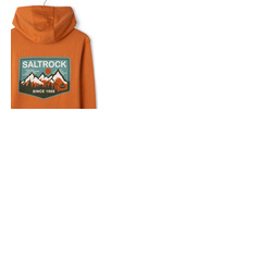 Saltrock Uplands Mens Pop Hoodie Orange S