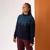 Saltrock Women's Fairisle Crew Knit Jumper Blue L