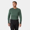 Helly Hansen Men's Lifa Merino Midweight Crew Base Layer Jungle Green 2XL