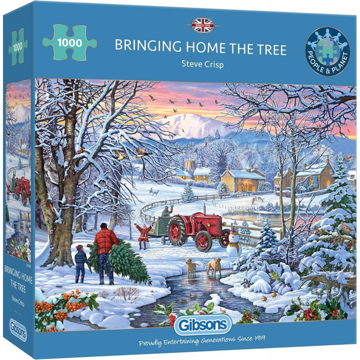 Gibsons Bringing Home the Tree 1000 piece Jigsaw