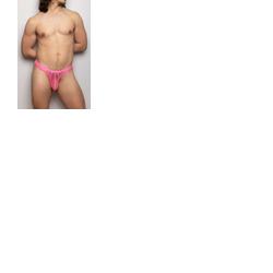 Sukrew Underground Sheer Low-Rise Thong - Electric Pink