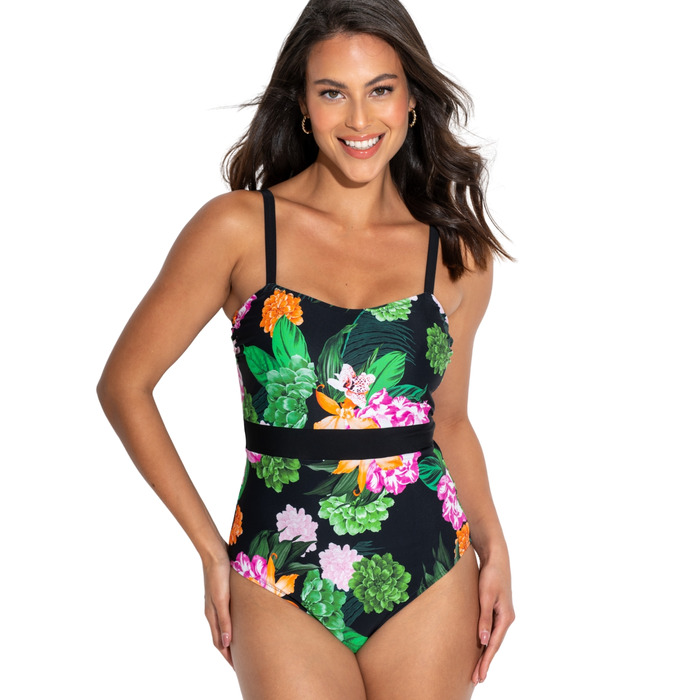 Pour Moi Palermo Panelled Tummy Control Swimsuit