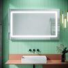 ELEGANT 1000 X 600mm Wall Hung Bathroom Illuminated LED Mirror | Shaver Socket | Demister