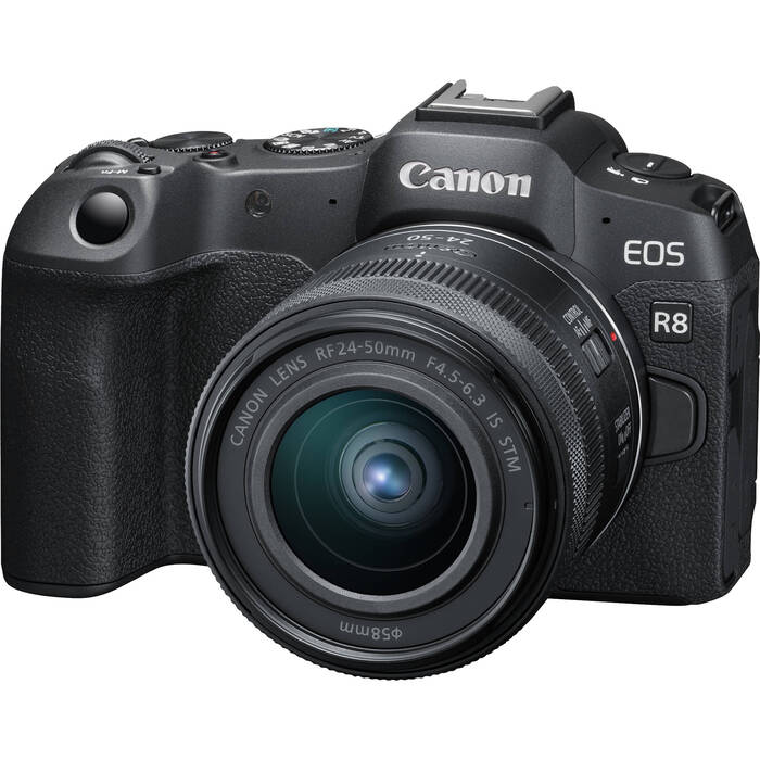 Canon EOS R8 Mirrorless Camera with RF 24-50mm f/4. 5-6. 3 IS STM Lens