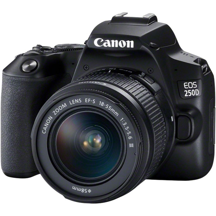 Canon EOS 250D DSLR Camera with EF-S 18-55 mm f/3. 5-5. 6 III Lens