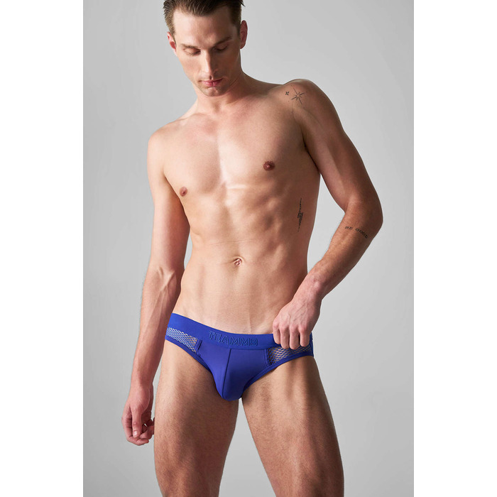 TEAMM8 Edge Net Jock Thong - Ultramarine