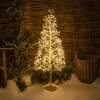 Pre-Lit Christmas Gold Wire Light-Up Tree 150cm with 1500 Warm White LEDs