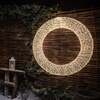 Pre-Lit Christmas Gold Light-Up Wreath 116cm with 15,000 Warm White LED Micro-lights