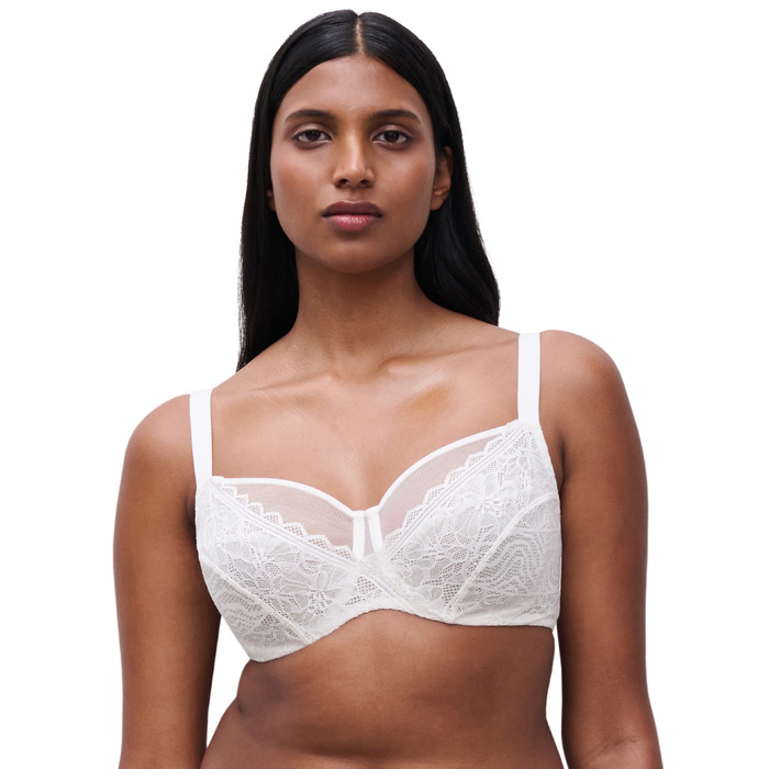 Chantelle Floral Touch Very Covering Bra - Milk - 42E