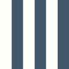 Regency Stripe Wallpaper Navy Blue / White World of Wallpaper 1119