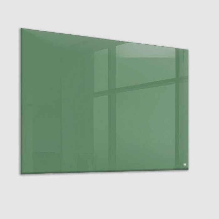 Casca Magnetic Glass Writing Board 1000 x 1000mm, Green Sage