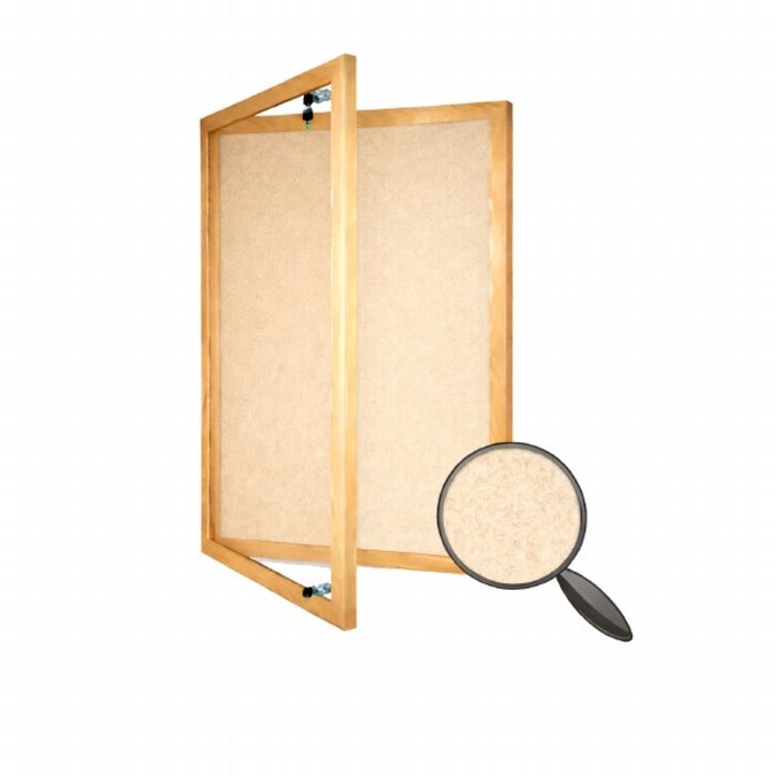 Hardwood Framed Lockable PET Noticeboard