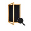 Hardwood Framed Lockable PET Noticeboard