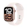 Apple Watch Series 10 GPS 46mm Rose Gold Aluminium Case Light Blush Sport Band (M