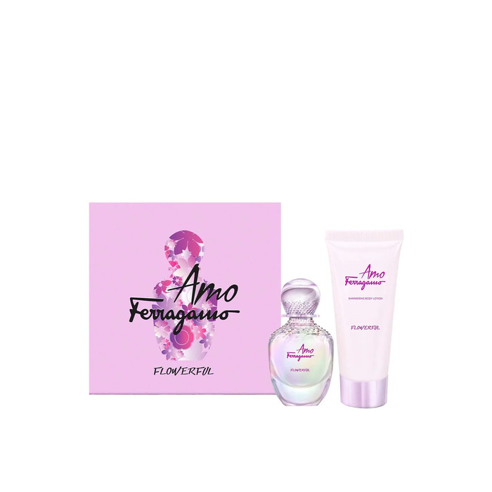 Salvatore Ferragamo Amo Ferragamo Flowerful Gift Set 50ml EDT Spray + 100ml Body Lotion