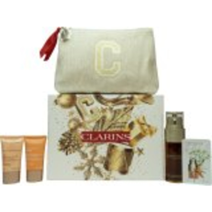 Clarins Double Serum Gift Set 50ml Double Serum + 15ml Extra Firming Energy + 15ml Extra Firming Nuit + 0. 9ml Double Serum Eye