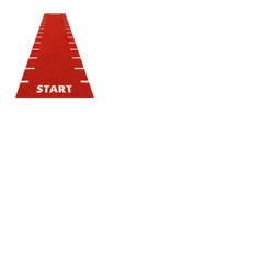 Sprint Track (Start, Finish & 0. 5 Meter Line Markings)